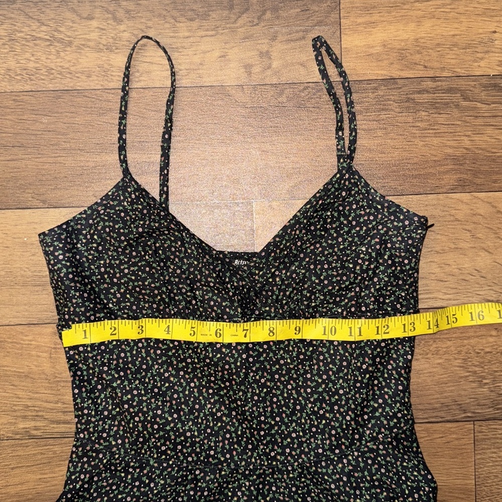 Betsey Johnson New York Size 4 Vintage Calico Cotton Floral Retro Rare Dress 90s - Picture 9 of 17